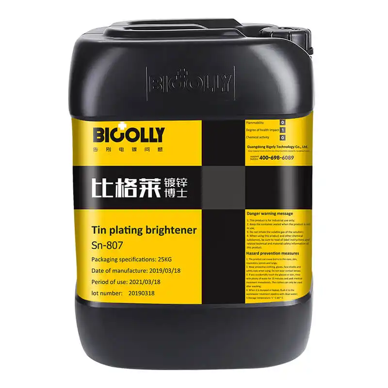 Bright tin plating additives