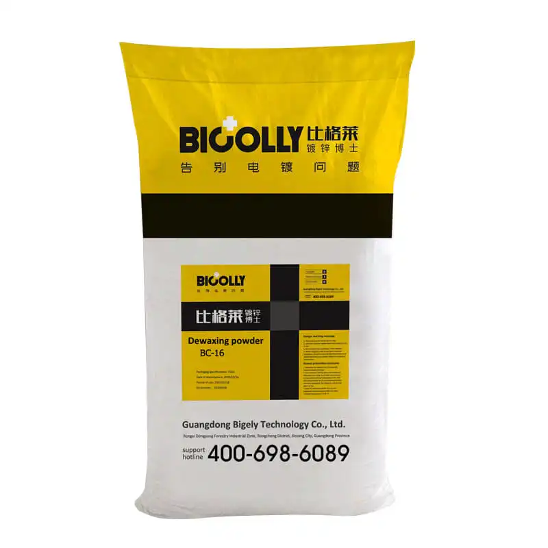 Degreasing and dewaxing powder