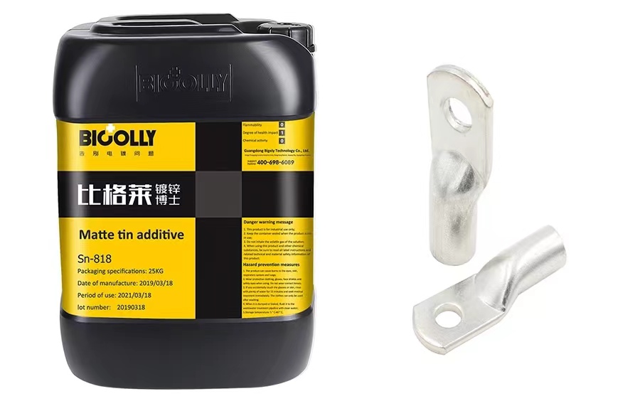 Acid matte tin plating additives