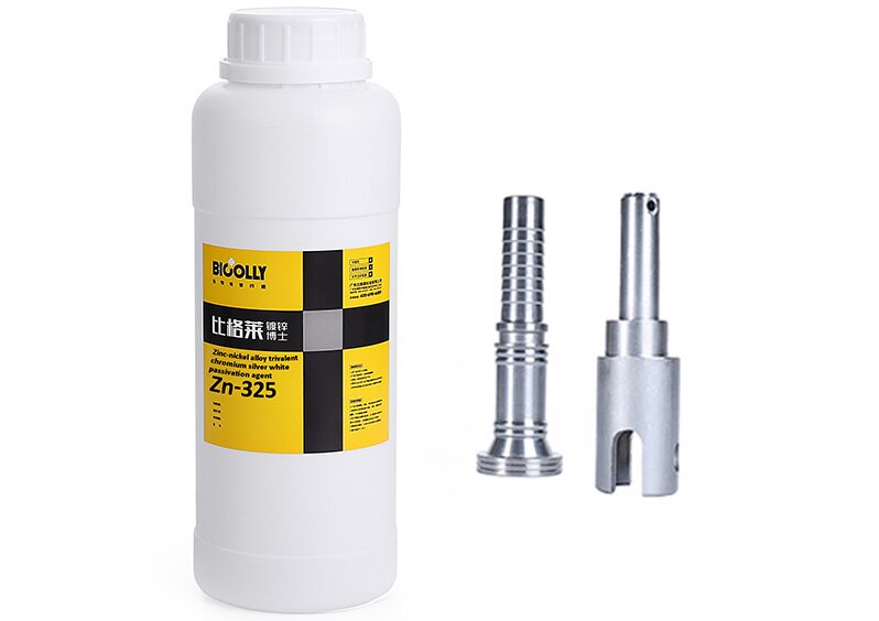 Zinc-nickel alloy natural colored passivator