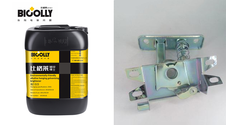 When using alkaline galvanizing brightener, how does the sodium carbonate in the plating solution come from?