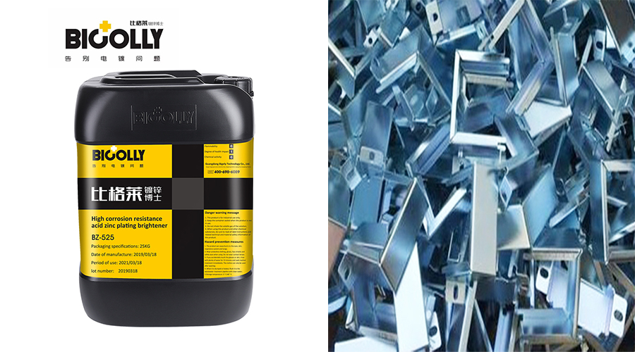 What is the problem of streaks in the coating of the workpiece when using acid zinc plating brightener?